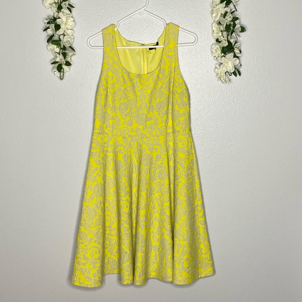 41 Hawthorn yellow printed skater dress size XL
